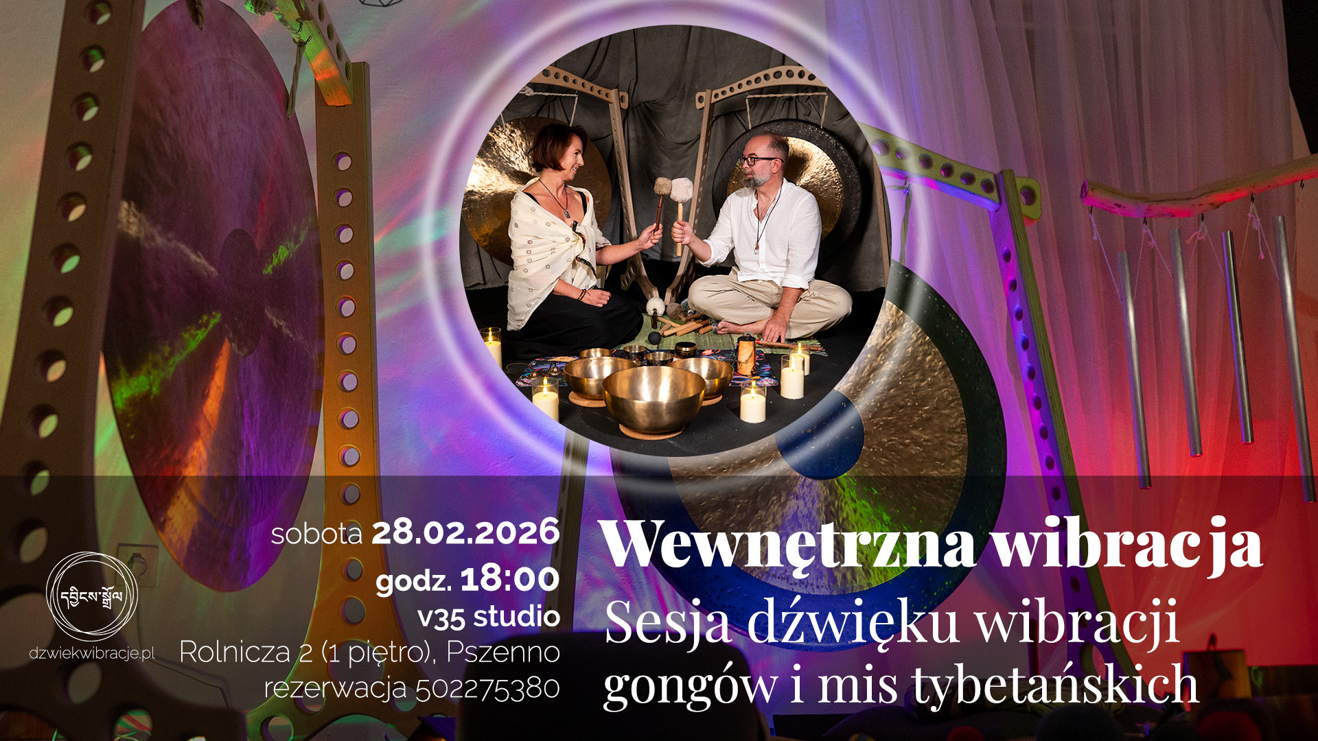 Zaproszenie na wydarzenie relaksacja medytacja praca z własna energią wewnętrzną